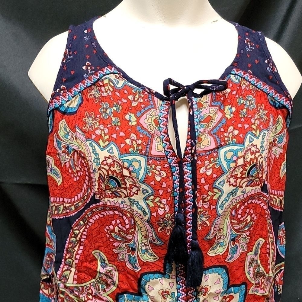 BILA BOHEMIAN PRINT FLOWY TANK TOP - Picture 2 of 6